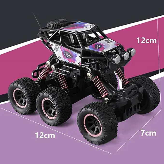 RECHARGEABLE RC 6 WHEEL OFFROAD CLIMBING CAR