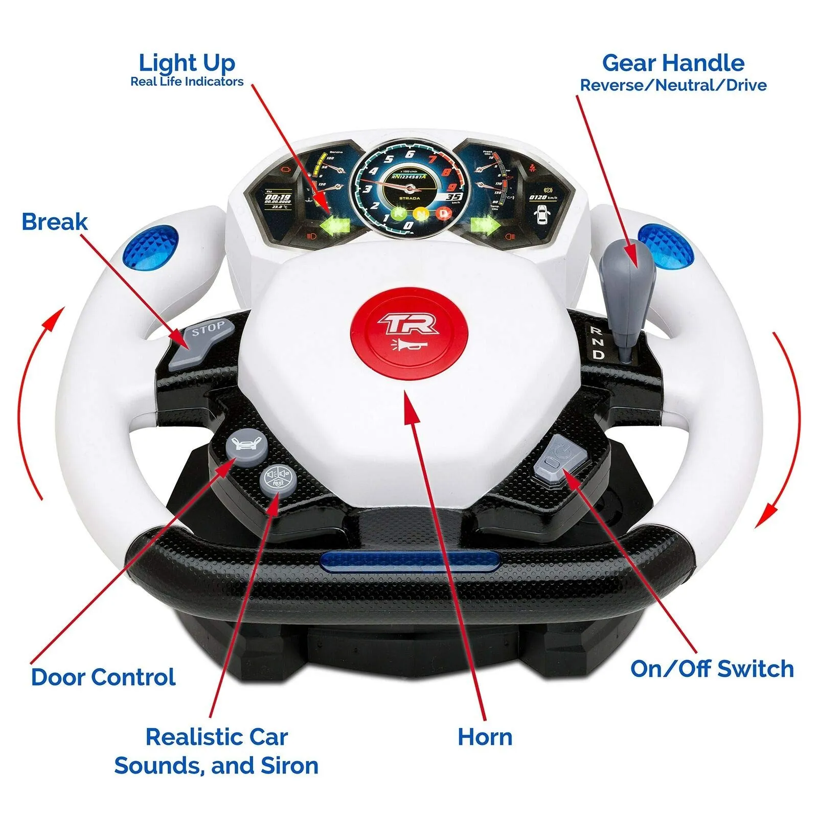 Remote Control Police Car, 4D Motion Gravity And Steering Wheel Control, 1:12 Scale