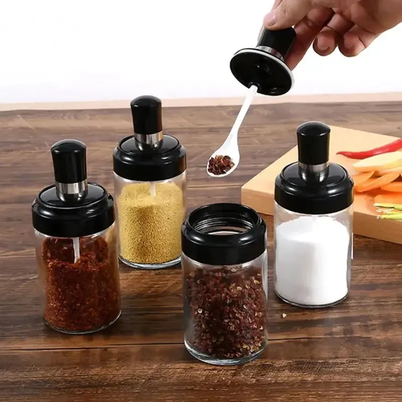 Rotating Spice Rack 6 Bottles Set