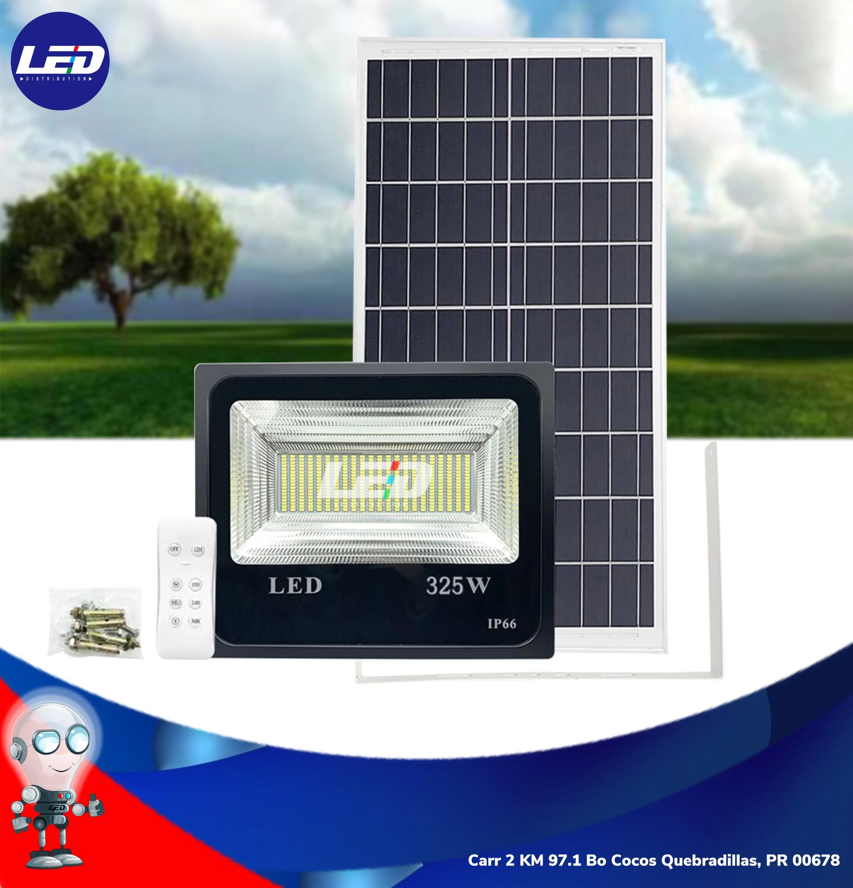 Solar Flood 325watt Model #1075