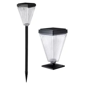 Solar Light Outdoor Waterproof LED 3 Colors Lights Set up on Ground or Stigma 10 Hrs Long-Lasting