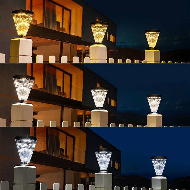 Solar Light Outdoor Waterproof LED 3 Colors Lights Set up on Ground or Stigma 10 Hrs Long-Lasting