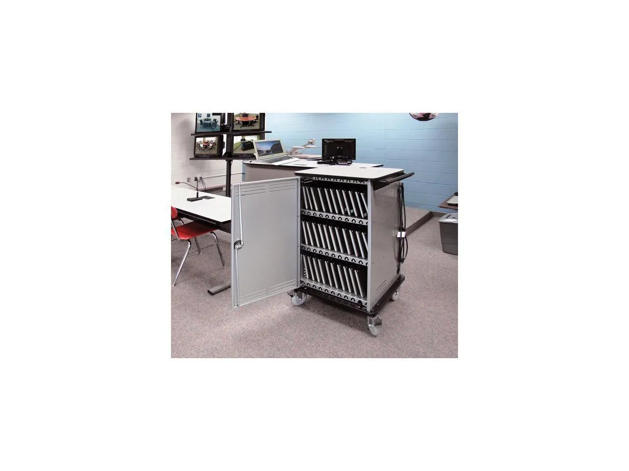 Spectrum Industries Cloud 32 Chromebook Charging Cart 55465WFSBW