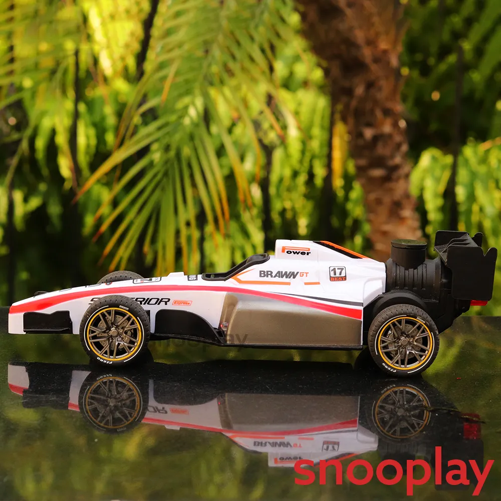 Speed Formula Remote Controlled Racing Car Toy with Lights and Spray effect (Scale 1:14)