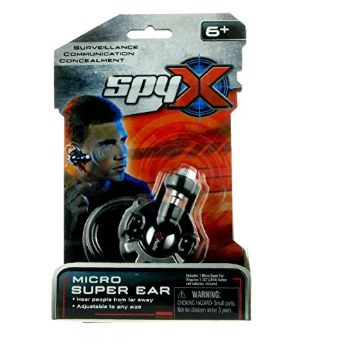 SpyX / Micro Super Ear - Spy Toy Listening Device with Over-the-Ear Design.