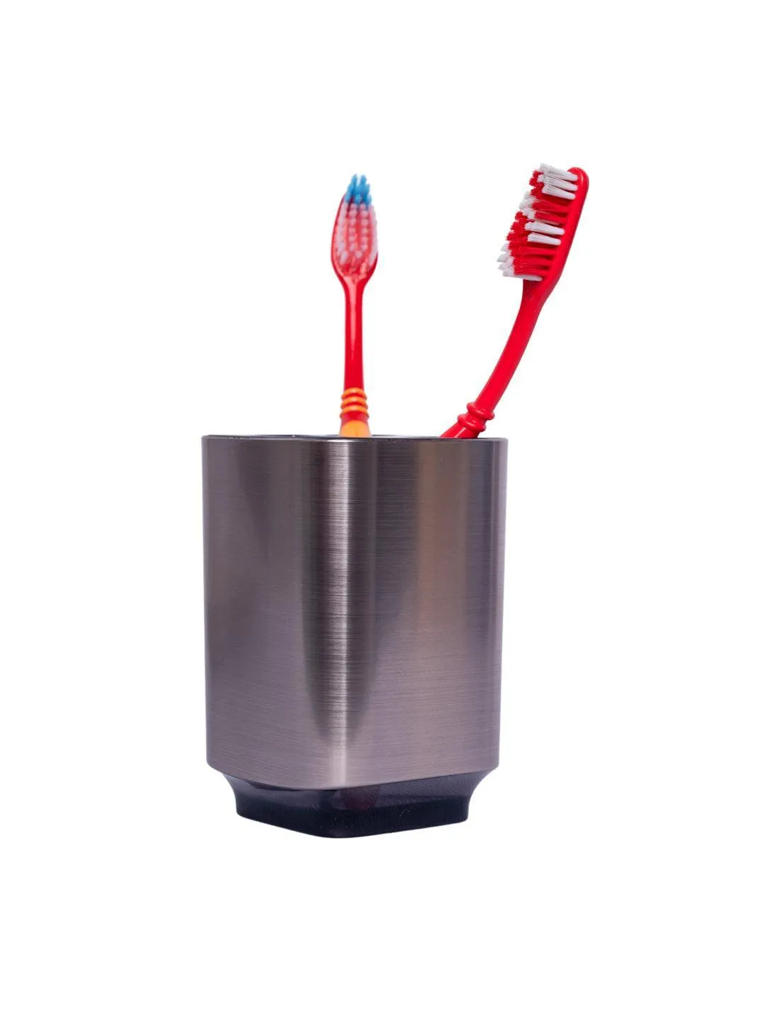 Stylish Tooth Brush Holder - Silver & Black