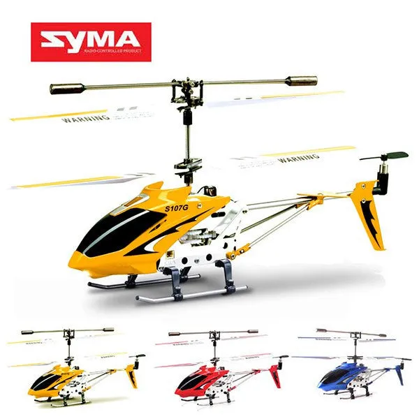 Syma S107G RC Helicopter 3CH Mini Indoor Remote Control Co-Axial Metal RC Helicopter Light Built in Gyroscope