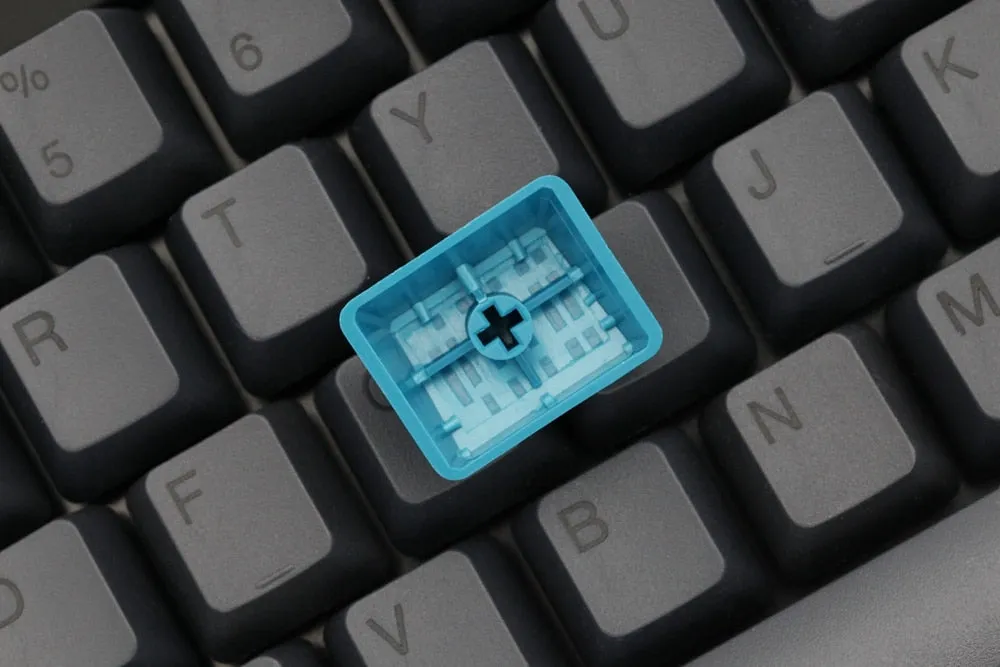 taihao abs double shot keycaps for diy gaming mechanical keyboard blue grey colour