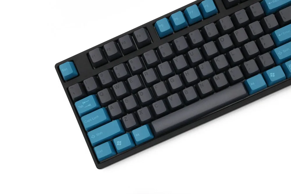 taihao abs double shot keycaps for diy gaming mechanical keyboard blue grey colour