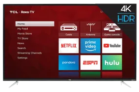 TCL 50" Class 4K UHD LED Roku Smart TV 4 Series ( 50S425 )