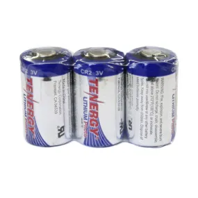 Tenergy CR2 3V Lithium Battery wi/ PTC Protection - 3 Pack