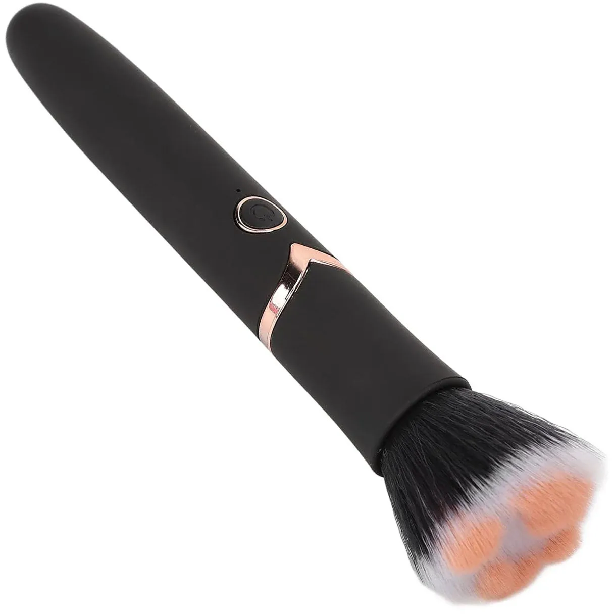 The Fluffer Discreet Vibrating Rechargeable Makeup Brush By Pleasure Engine - Black