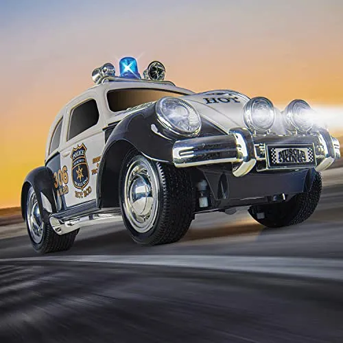 Top Race Remote Control Police Car, with Lights and Sirens | RC Police Car for Kids | Easy