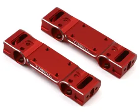 Treal Hobby Aluminum 7075 Front and Rear Bumper Mounts: Redcat GEN8 (Red)