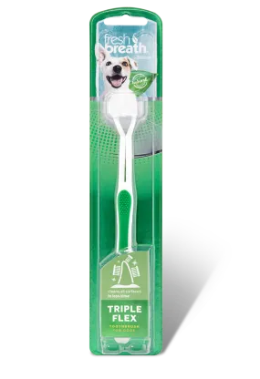 TropiClean Fresh Breath Triple Flex Toothbrush for Large Dogs