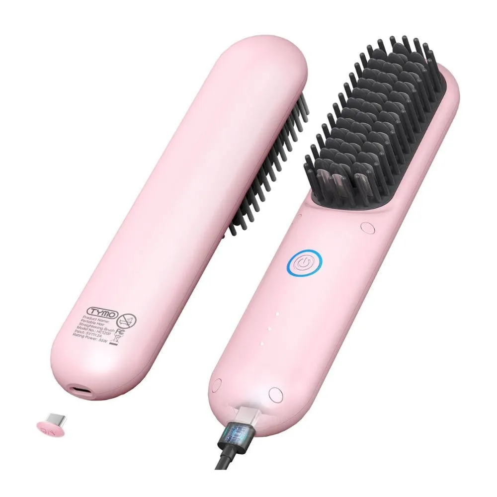 TYMO Porta Cordless Hair Straightener Brush - HC120