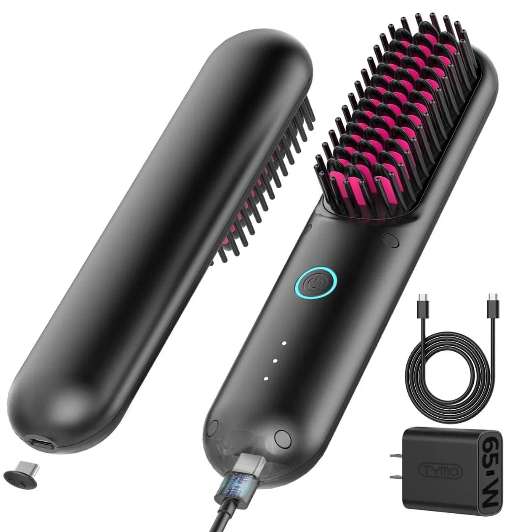 TYMO Porta Cordless Hair Straightener Brush - HC120