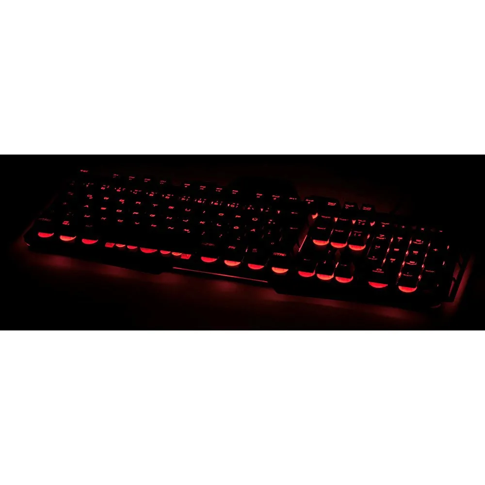 uRage Cyberboard Gaming Keyboard m. RGB Lys - Sort