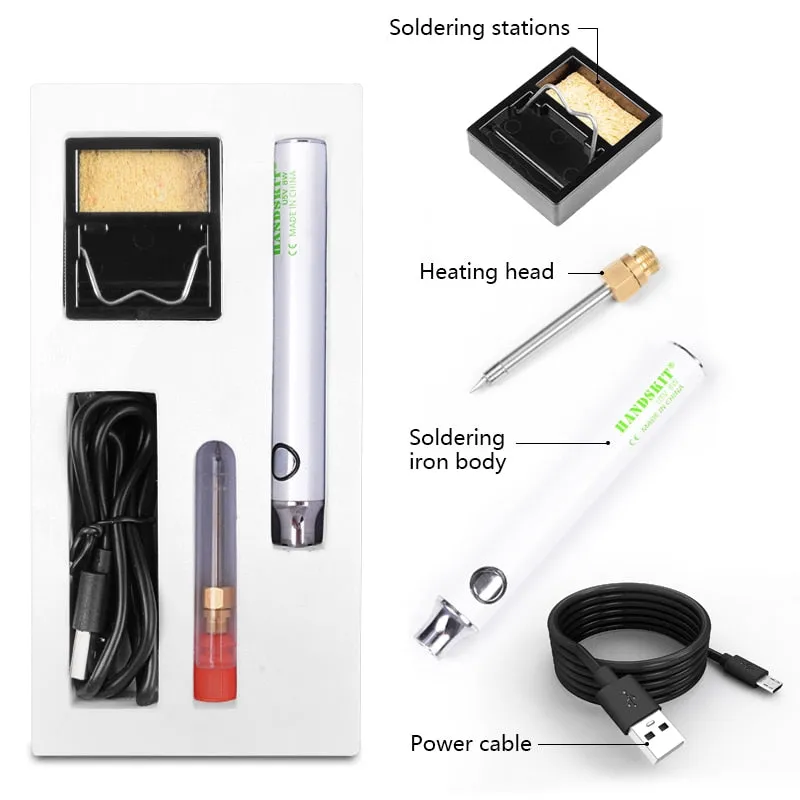 USB Charging Electric Soldering Iron Kit