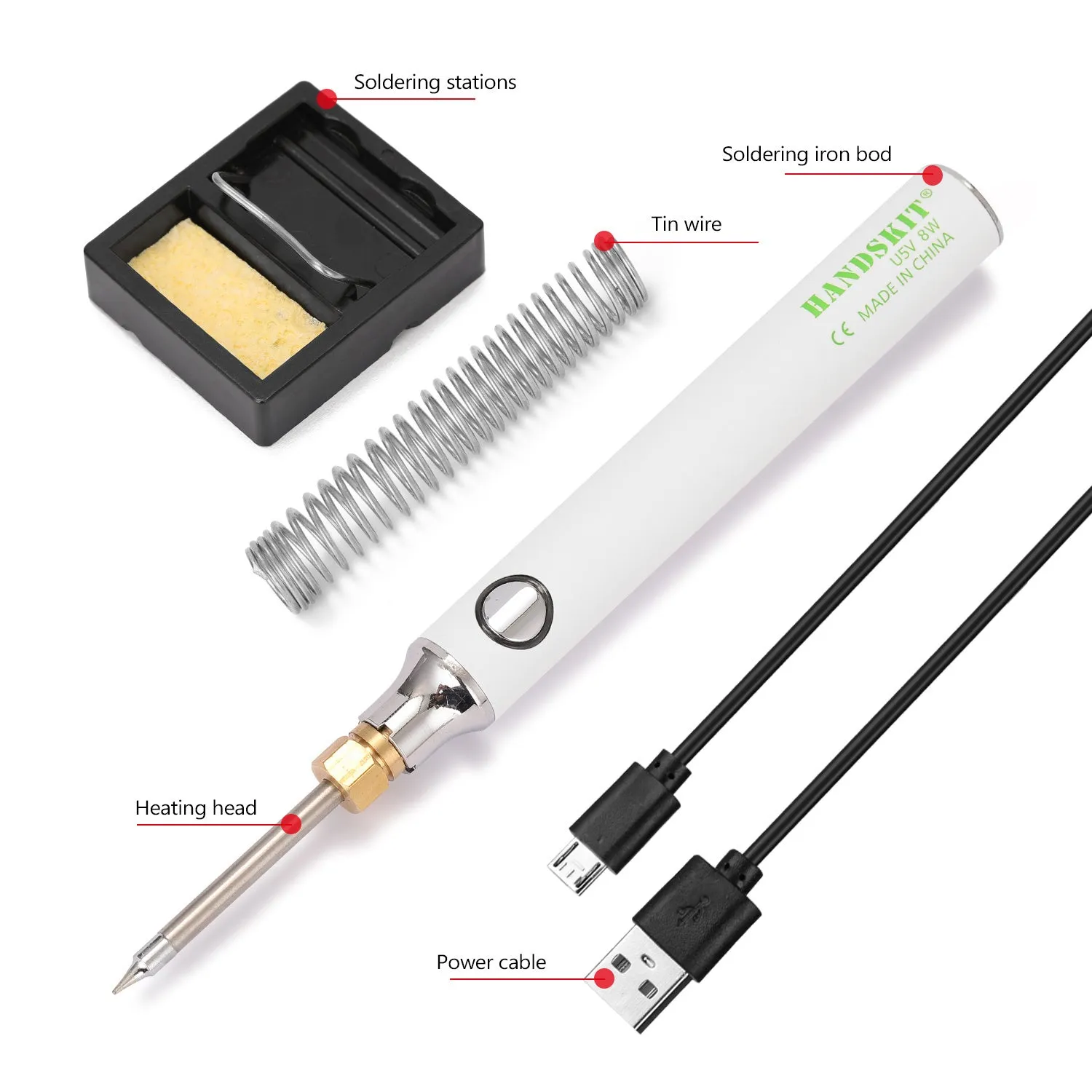 USB Charging Electric Soldering Iron Kit