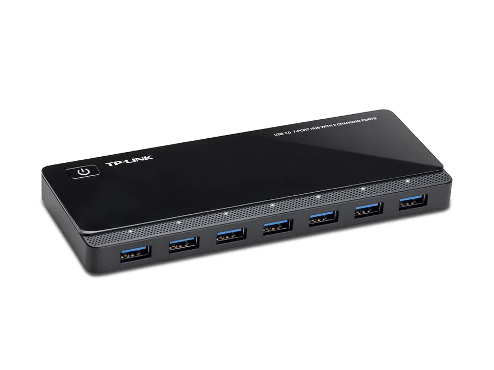 Usb3.0 Hub 7Port Tp-Link Uh720 Superspeed 5Gbit/S Aktiv Mit Netzteil Black