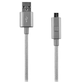 Verizon (CABMICRGRY - M) Charge and Sync Cable for Micro USB Devices - Gray