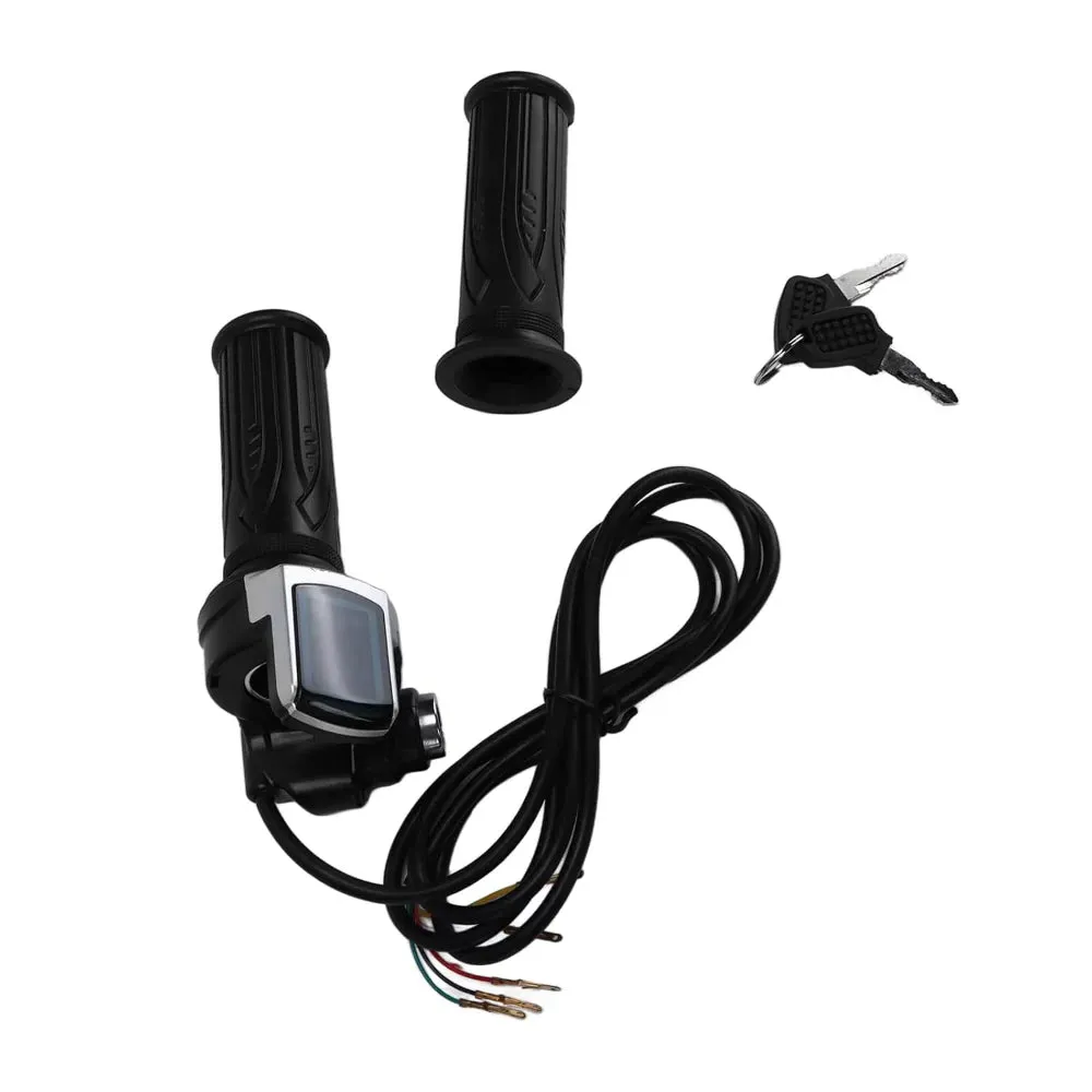 Waterproof Electric Twist Throttle with LED Display for E-Scooter