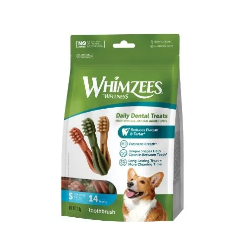 Whimzees Toothbrush Week Pack Small 14 Chews