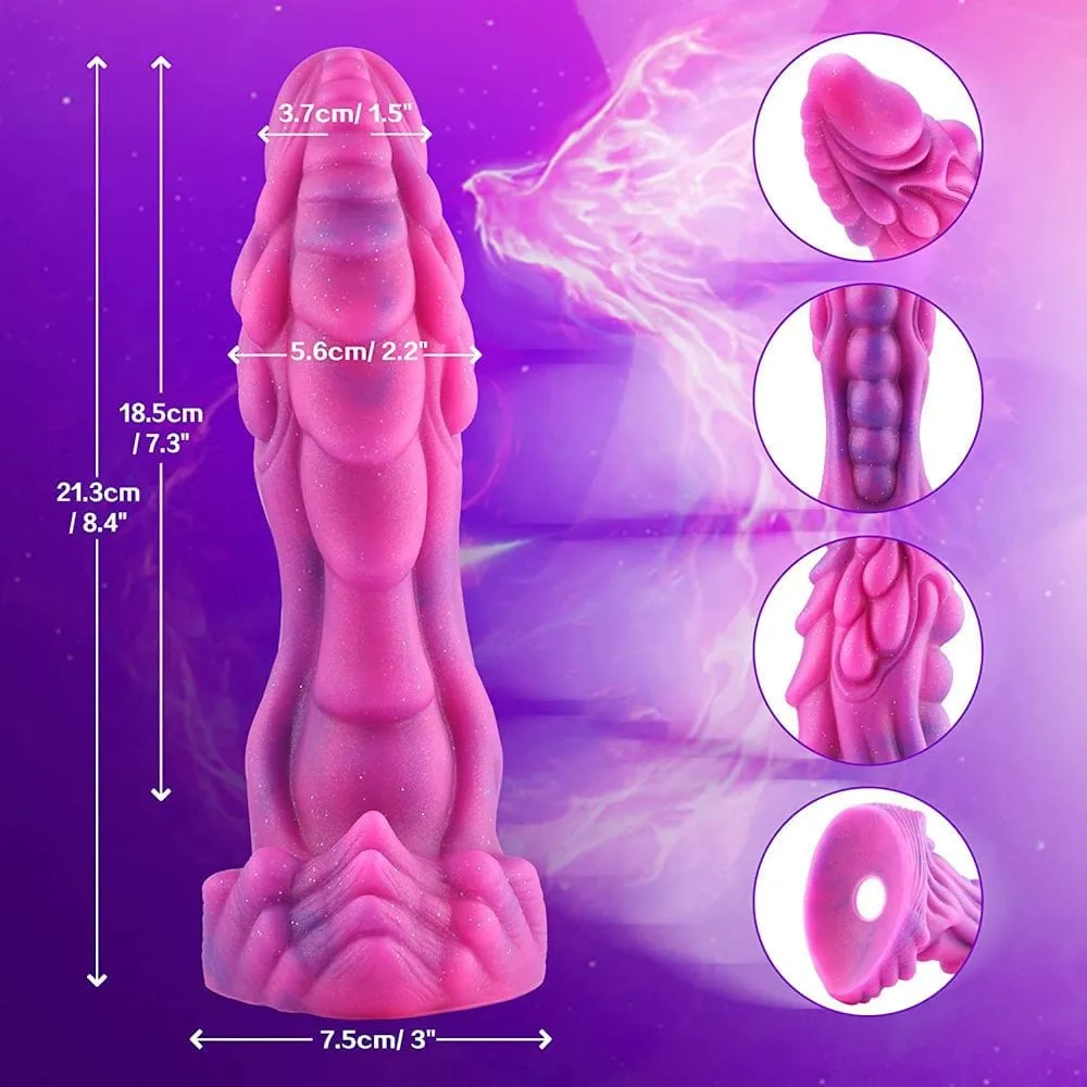 Wildolo - 8.4" Silicone Vibrating Amor Dildo (Suction Remote and App)