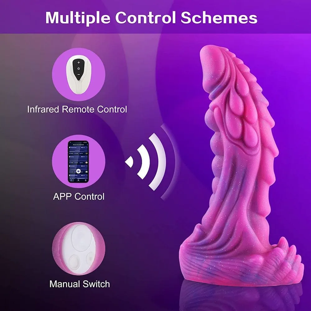 Wildolo - 8.4" Silicone Vibrating Amor Dildo (Suction Remote and App)