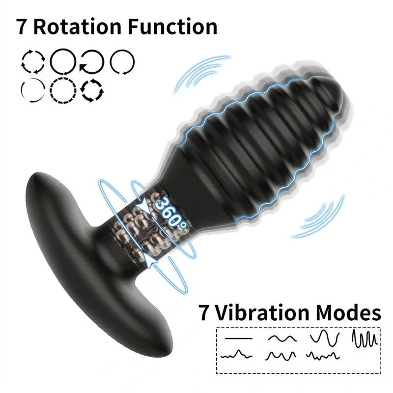 Wireless Remote Control Rotating Prostate Massager