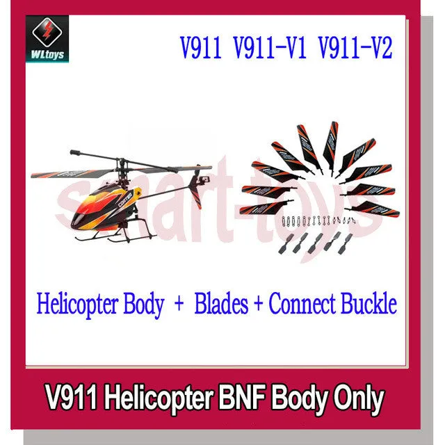 WLtoys V911 2.4GHz 4CH Micro Single-rotor RC Helicopter BNF with Gyro Body Only